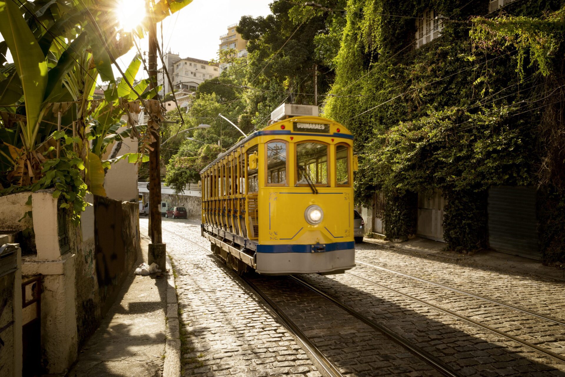 Bondinho em Santa Teresa no Rio de Janeiro